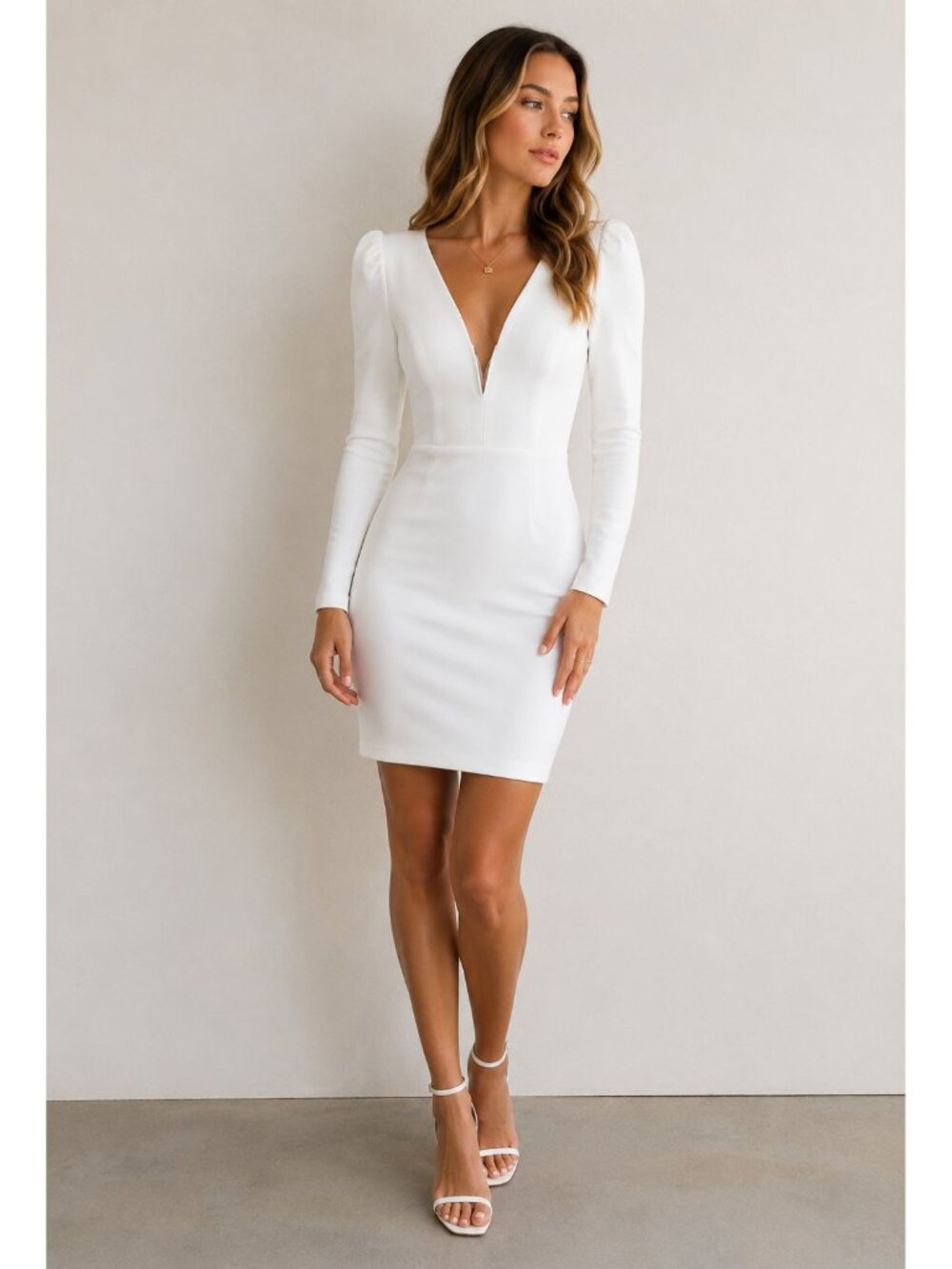 Lulus Treasure Forever White Bodycon Dress XS NWT